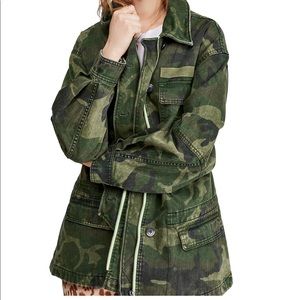Free People Seize The Day Military Jacket